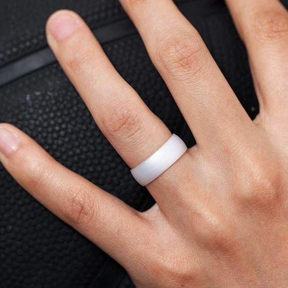 Silicone Wedding Rings For Women - MERMAID COMBO SET OF 4 - Picture 6 of 7